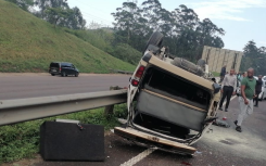 Taxi crash on the N3 highway. Supplied
