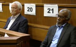 Former Security Branch officers Christiaan Rorich and Thlomedi Mfalapitsa.