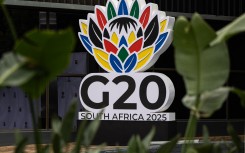 The G20 South Africa 2025 logo. AFP/Emmanuel Croset