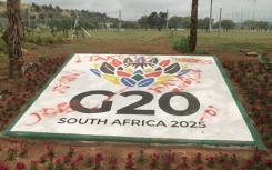 everal G20 signs were spray-painted, with graffiti opposing what the Summit stands for.