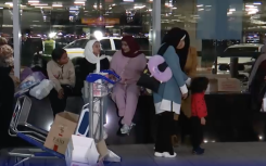 The 130 Palestinian refugees are being housed in a Johannesburg hotel, for now.  