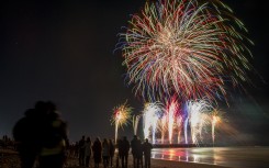 File: Fireworks illuminate the sky above the New Brighton Pier. Sanka Vidanagama/NurPhoto via AFP