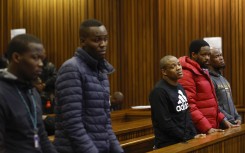 The accused in the Senzo Meyiwa murder trial. Gallo Images/Phill Magakoe