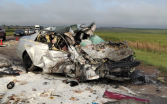 The accident scene on the N12 between Ogies and Emalahleni, in Mpumalanga.