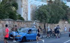 Vehicle ploughs into cyclists, killing one