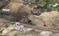 Illegal mining in Bapong