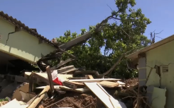 DAMAGED HOUSE BY STORM