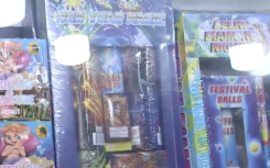 Some of the fireworks on sale.