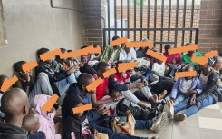 A minibus carrying 33 minors, aged 4 to 15, was stopped on Tuesday afternoon. Photo supplied