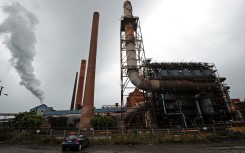 The BlueScope Steel refinery in Port Kembla near Sydney. AFP/Torsten Blackwood