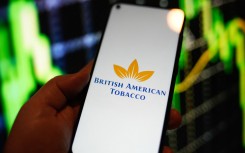 File: The British American Tobacco logo. STR/NurPhoto via AFP