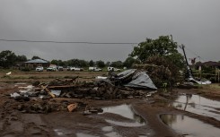 A damaged structure following floods in Mbaula village, 50 km from Giyani. AFP/Paul Botes