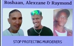 Alexzane Hans, Raymond  Fortuin and Roshaan- Bramwill Gouda.