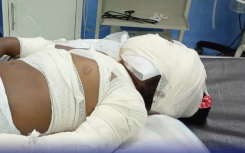 A two-year-old girl is fighting for her life after being stabbed 15 times.