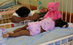 Alicia Nkuthu with her daughter.