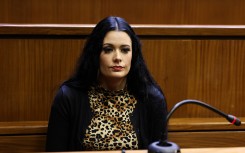 Amber-Lee Hughes appears at Johannesburg High Court.  Gallo Images/Luba Lesolle