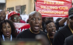 EFF leader Julius Malema and members at the State Of The Nation Address (SONA). Gallo Images/Brenton Geach