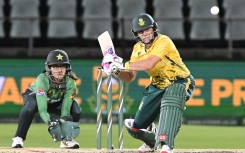 Nadine de Klerk of South Africa during the 3rd Women's T20I match between South Africa and Pakistan at Willowmoore Park on 13 February 2026 in Benoni. Sydney Seshibedi/Gallo Images