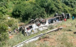 At least five people have died and dozens others injured after a bus plunged off a cliff on the N1 highway towards Musina outside Louis Trichardt on Thursday. eNCA