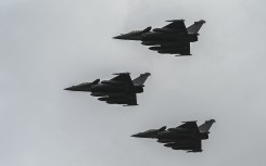 French Air and Space Force Rafale fighter jets. AFP/Philippe Lopez