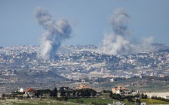 Smoke plumes rise following Israeli bombardment on southern Lebanon near the border with northern Israel. AFP/Jalaa Marey