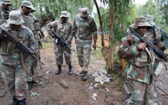 Soldiers have been deployed to provinces struggling to quell rampant crime and illegal mining. AFP/Emmanuel Croset