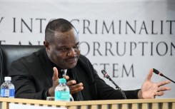 Sergeant Fannie Nkosi testifies at the Madlanga Commission. Gallo Images/Frennie Shivambu