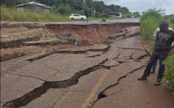 Road damage in Tshikundu/Xikundu village in Limpopo