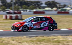 eNCA race car at the GR Cup Media Challenge