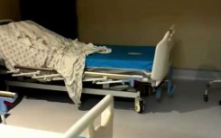 An empty hospital bed at the Dora Nginza Hospital.