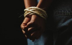 File: A bound, kidnapped person. GettyImages/Jacob Wackerhausen