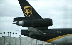 A view of a McDonnell Douglas MD-11 plane operated by UPS. AFP/Brendan Smialowski