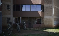 South African National Defence Force (SANDF) soldiers 