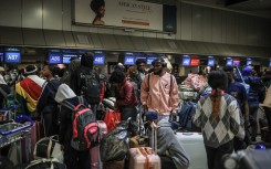 Ghana residents leave OR Tambo International Airport