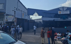 Foreign nationals outside Durban's Home Affairs offices