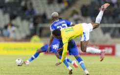 Brayan León of Mamelodi Sundowns during the Betway Premiership match between TS Galaxy and Mamelodi Sundowns. Dirk Kotze/Gallo Images