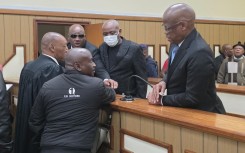 Joe 'Ferrari' Sibanyoni and two other in the dock. Photo/eNCA