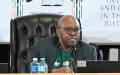 11 June_Justice Mbuyiseli Madlanga wearing Bafana Bafana jersey at the Madlanga Commission