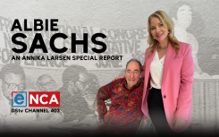 Albie Sachs and Annika Larsen