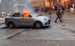 SANDF deployed after car torched in Hillbrow. eNCA