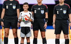  Luca Human-Maré carries the ball out for the FIFA World cup match between SA and Czechia