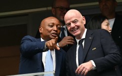 Patrice Motsepe and Gianni Infantino