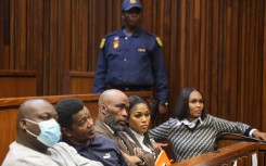 Vusimuzi “Cat” Matlala and his co-accused. Sharon Seretlo/Gallo Images