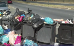 Overflowing bins