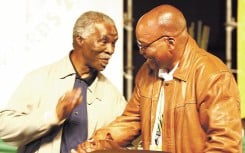 Former president Thabo Mbeki and Jacob Zuma.  Felix Dlangamandla/Gallo Images