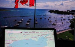 A Google map identifying Lake Ontario as "Lake America". AFP/Nicholas Kamm