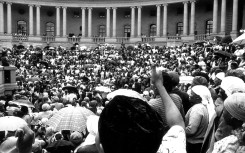 Women's march to the Union Buildings in August 1956 in Pretoria. Gallo Images/Johncom