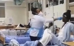 A screenshot of the now viral video. 