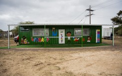 Container Library donated at Thongwana High School
