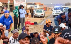 Kwa-Thema community members during a Gender Based Violence (GBV) Community March in Kwa-Thema on September 17, 2026 in Springs, South Africa.  (Photo by Gallo Images/OJ Koloti)